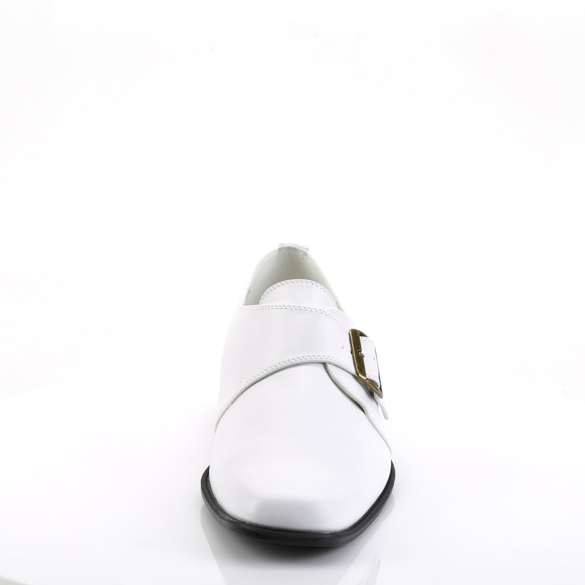 Funtasma Mens niedriger Schuh. Loafer-12 WHT PU.