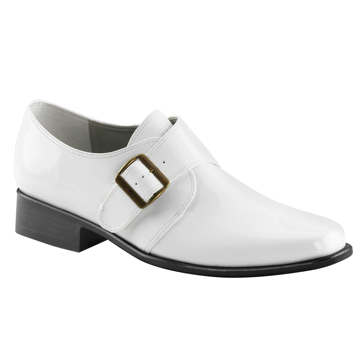 Funtasma Mens niedriger Schuh. Loafer-12 WHT PU.