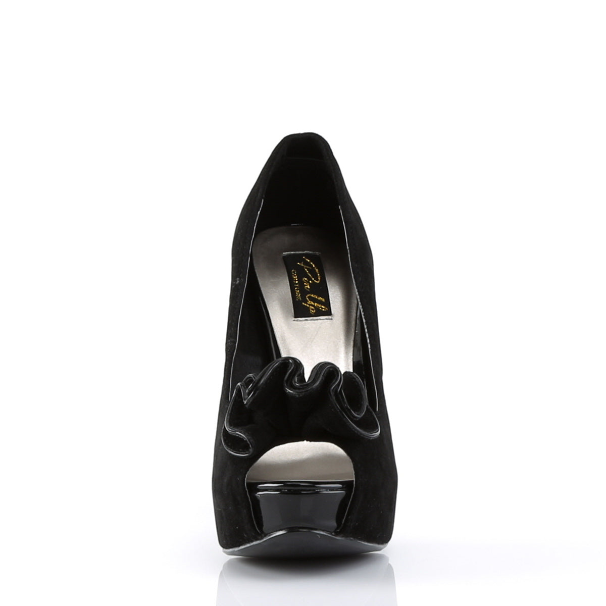 Pin Up Couture Womens Pumps LOLITA-10 Blk Suede Pu
