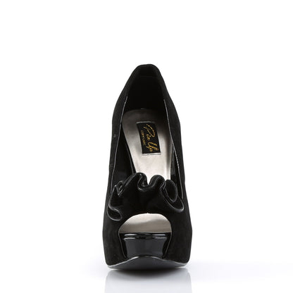 Pin Up Couture Womens Pumps LOLITA-10 Blk Suede Pu