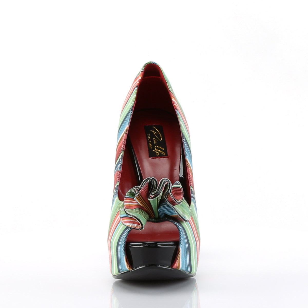 Pin Up Couture Womens Pumps LOLITA-12 Serape Print Fabric