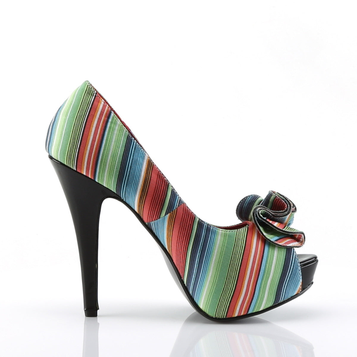 Pin Up Couture Frauenpumpen LOLITA-12 Serape-Druckstoff