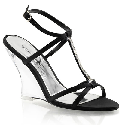 Fabulicious Damen Sandalen LOVELY-428 BLK Satin / CLR