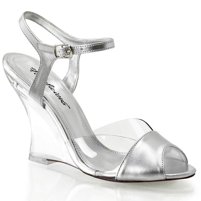 Fabulicious Damen Sandalen LOVELY-442 CLR-SLV Metallic PU / CLR