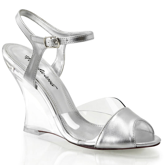 Fabulicious Damen Sandalen LOVELY-442 CLR-SLV Metallic PU / CLR