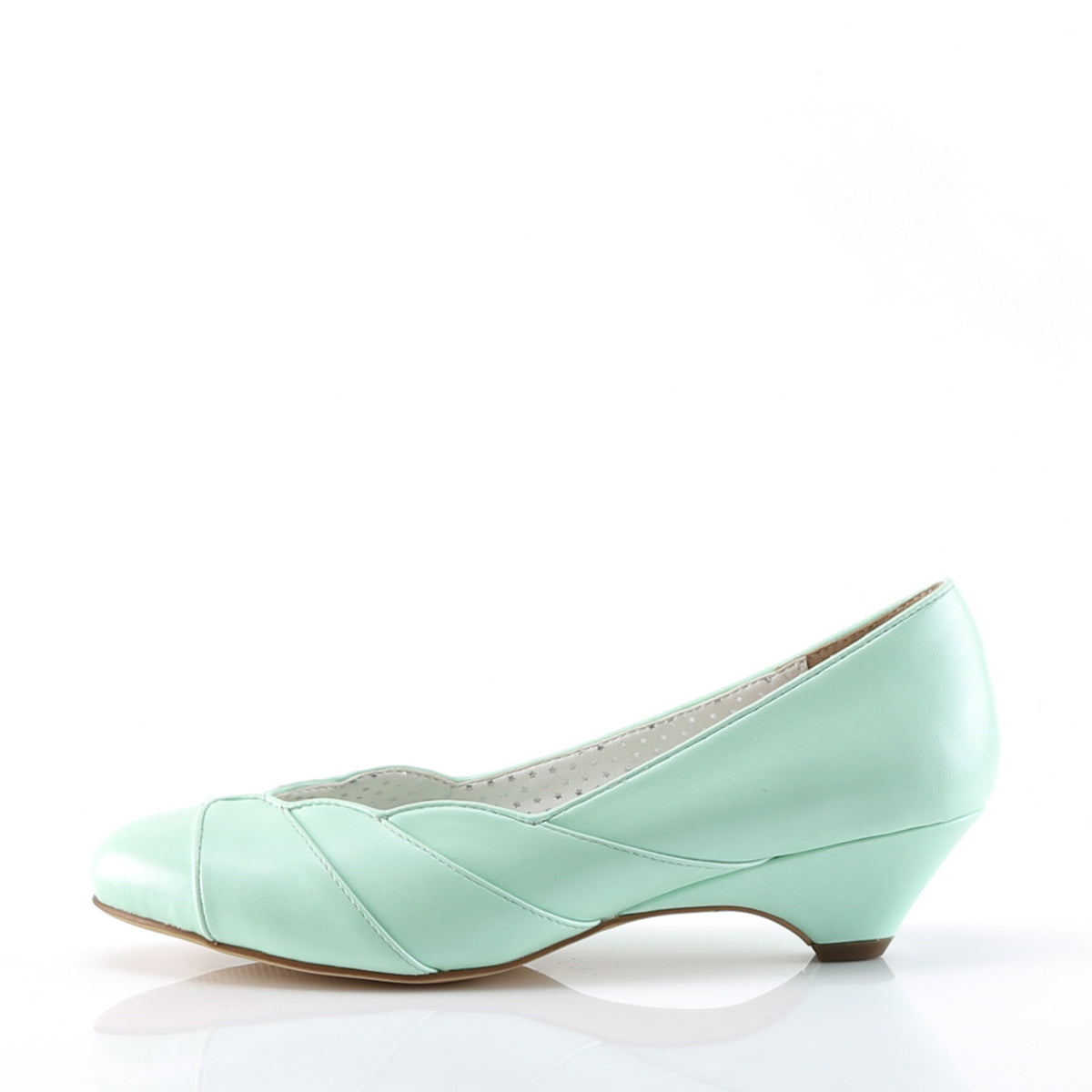 Pin Up Couture Frauenpumpen LULU-05 Mint Faux Leder