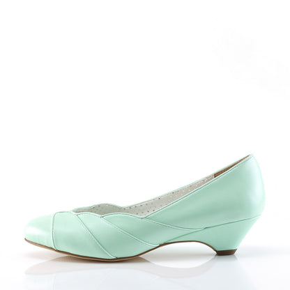 Pin Up Couture Frauenpumpen LULU-05 Mint Faux Leder
