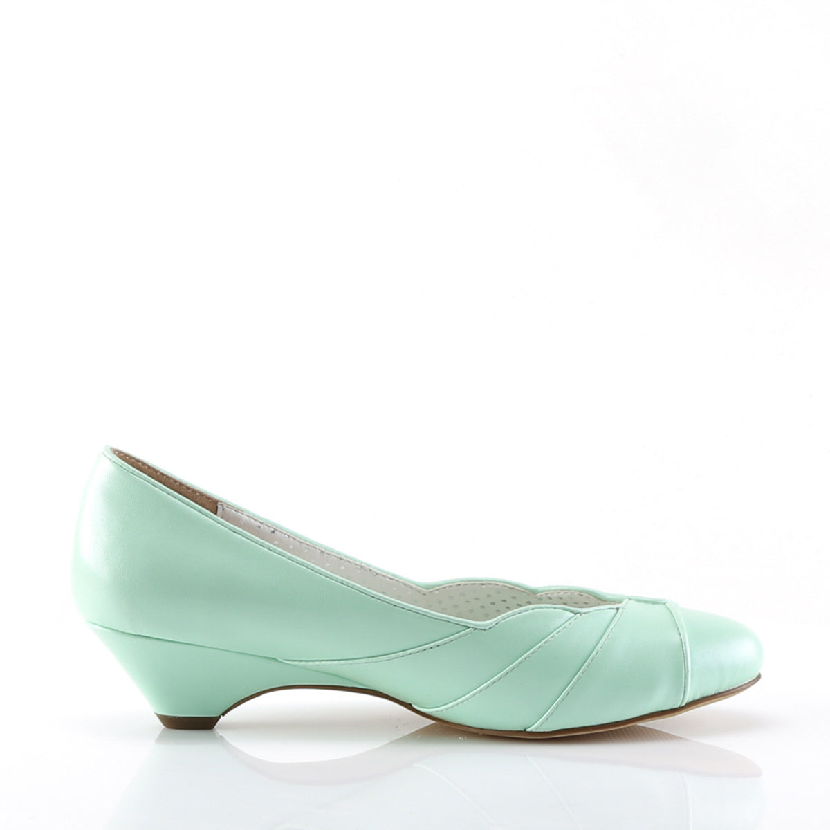 Pin Up Couture Frauenpumpen LULU-05 Mint Faux Leder