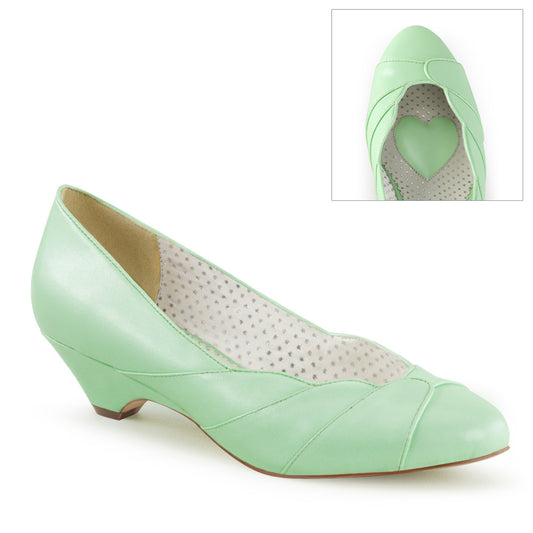 Pin Up Couture Frauenpumpen LULU-05 Mint Faux Leder
