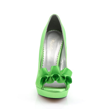 Fabulicious Frauenpumpen LUMINA-42 Apfelgrünsatin