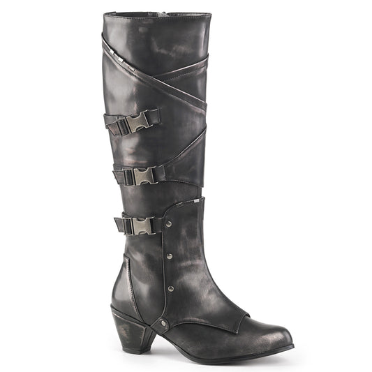 Funtasma Womens Boots. MAIDEN-8820 Zinnbürste PU