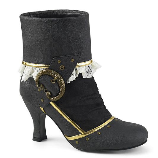 Funtasma Womens Boots. MATEY-115 BLK Distressed PU-Microfaser