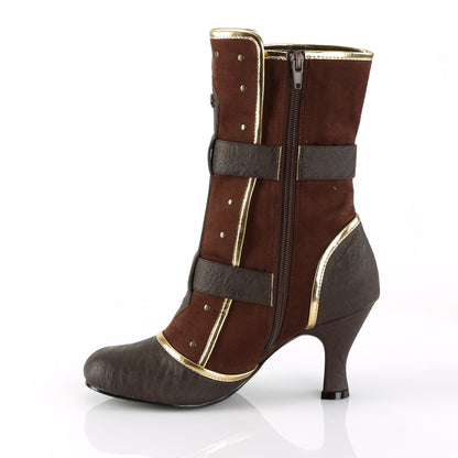 Funtasma Womens Boots. MATEY-205 Braune beunruhigte PU-Mikrofaser