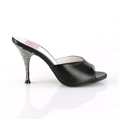 Pin Up Couture Frauenpumpen MONROE-05 BLK-Faux-Leder