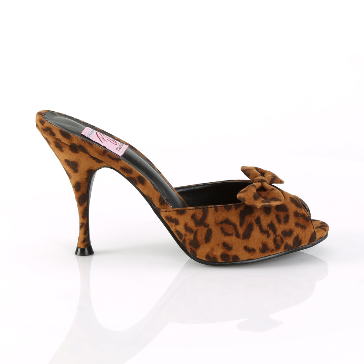 Pin Up Couture Frauenpumpen MONROE-08 Leopard-Druckstoff