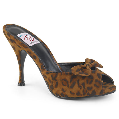 Pin Up Couture Frauenpumpen MONROE-08 Leopard-Druckstoff
