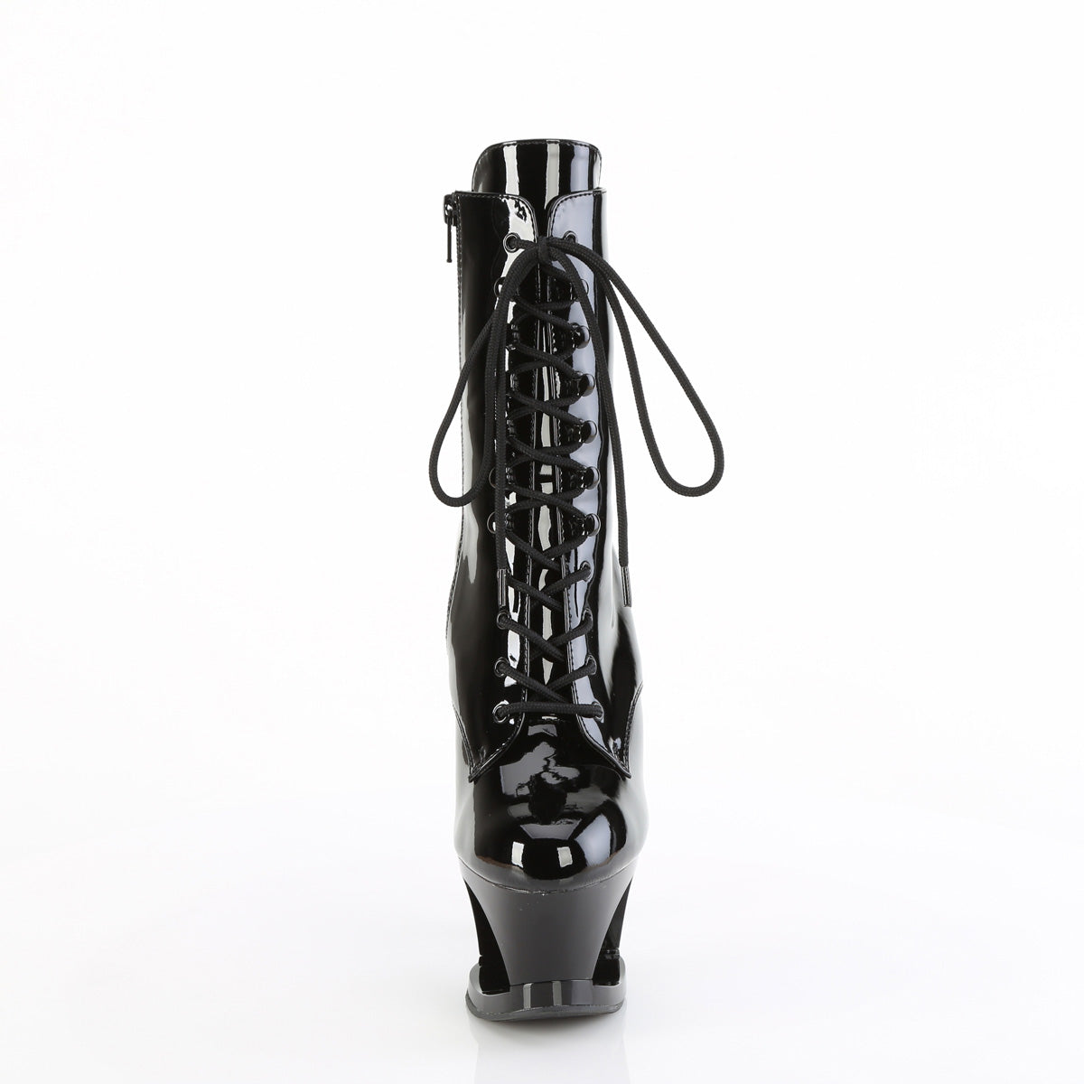 Pleaser Women's Platform Shoes MOON-1020DIA Blk Pat/Blk