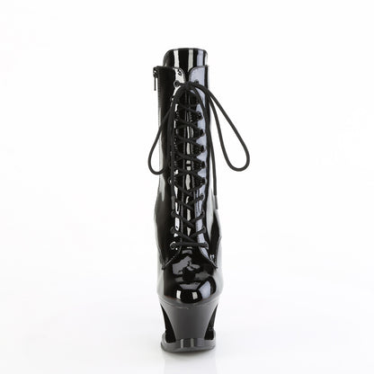 Pleaser Women's Platform Shoes MOON-1020DIA Blk Pat/Blk
