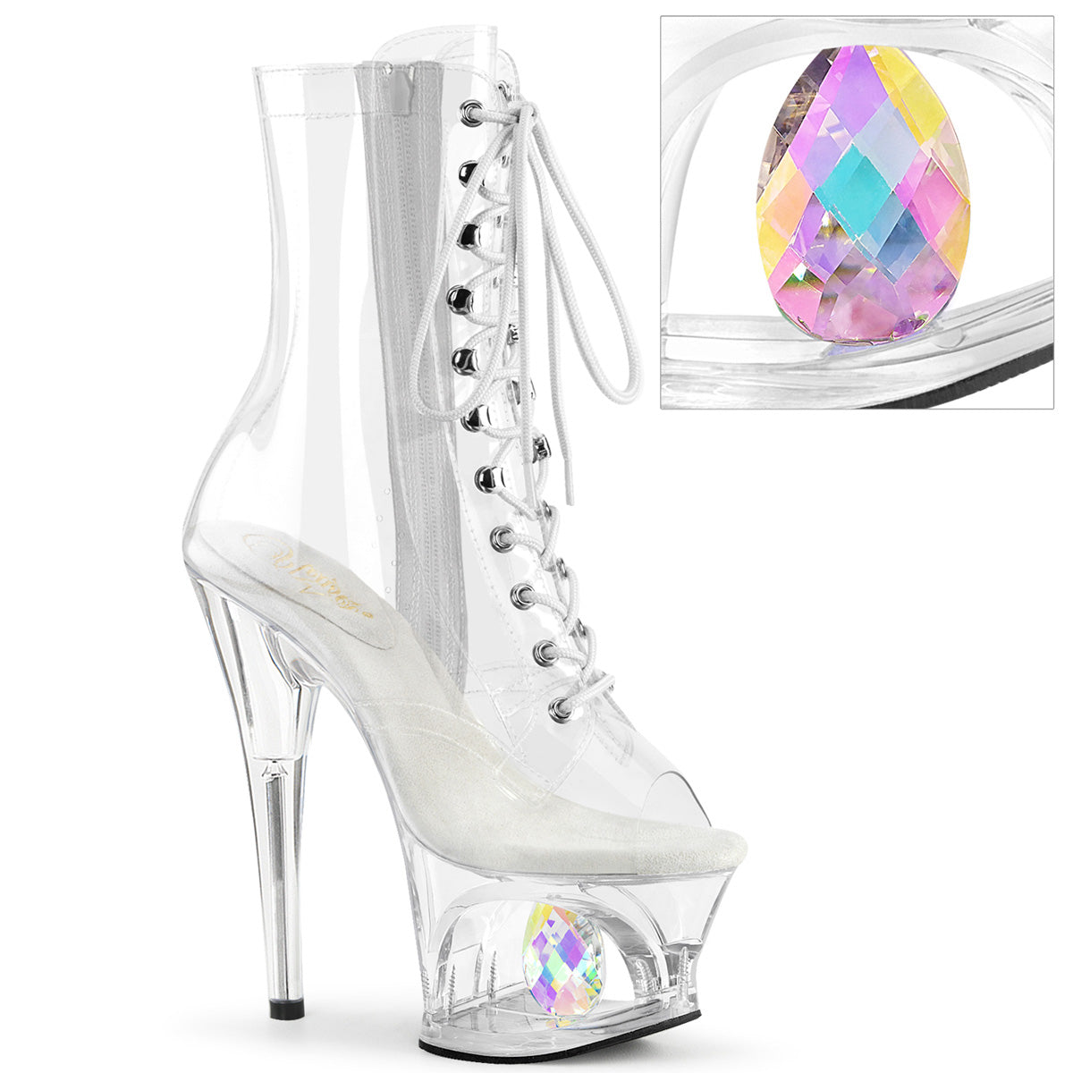 Pleaser   MOON-1021C-DIA Clr/Clr