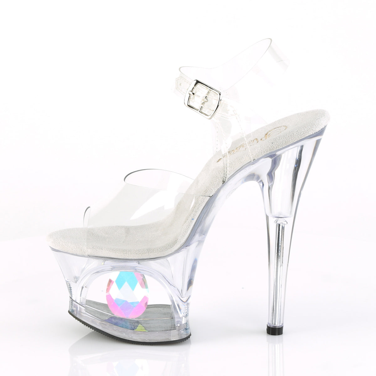 Pleaser Womens Sandals MOON-708DIA Clr/Clr