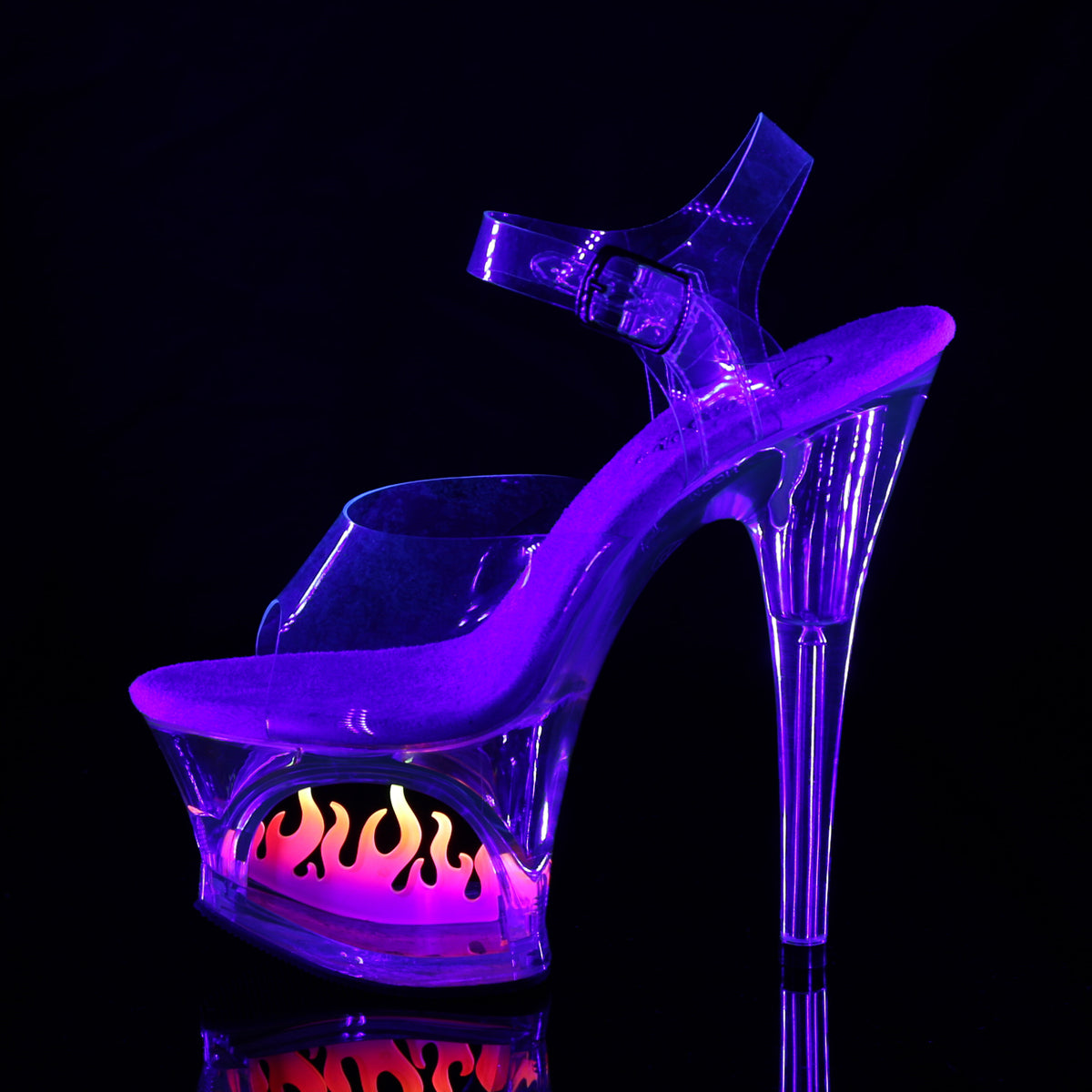 Pleaser Damen Sandalen MOON-708FLM CLR / CLR-OMBRE
