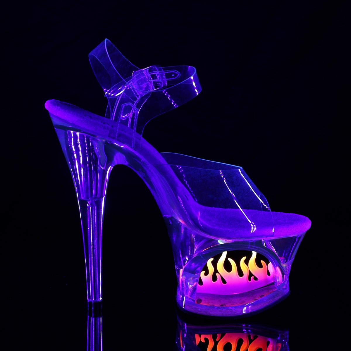 Pleaser Damen Sandalen MOON-708FLM CLR / CLR-OMBRE