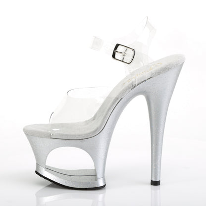 Pleaser Damen Sandalen MOON-708mg CLR / SLV