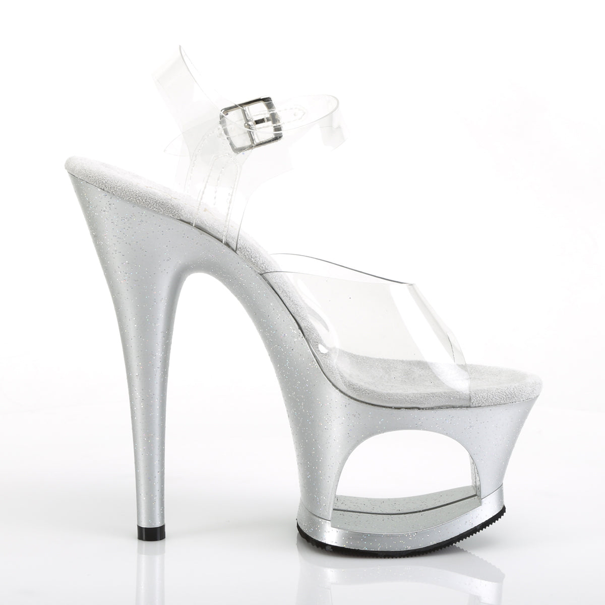Pleaser Damen Sandalen MOON-708mg CLR / SLV