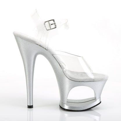 Pleaser Damen Sandalen MOON-708mg CLR / SLV
