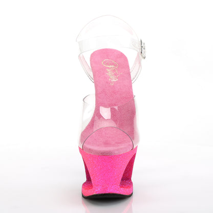 Pleaser Damen Sandalen MOON-708ombre clr / pink-lavender ombre