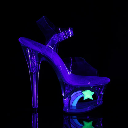 Pleaser Damen Sandalen MOON-708RSS CLR / CLR