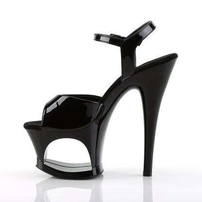 Pleaser Womens Sandals MOON-709 Blk/Blk