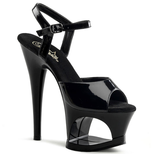 Pleaser Damen Sandalen MOON-709 BLK / BLK