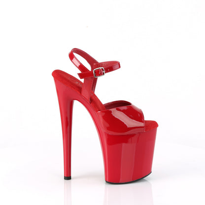 Pleaser  Sandalen NAUGHTY-809 rot pat / rot
