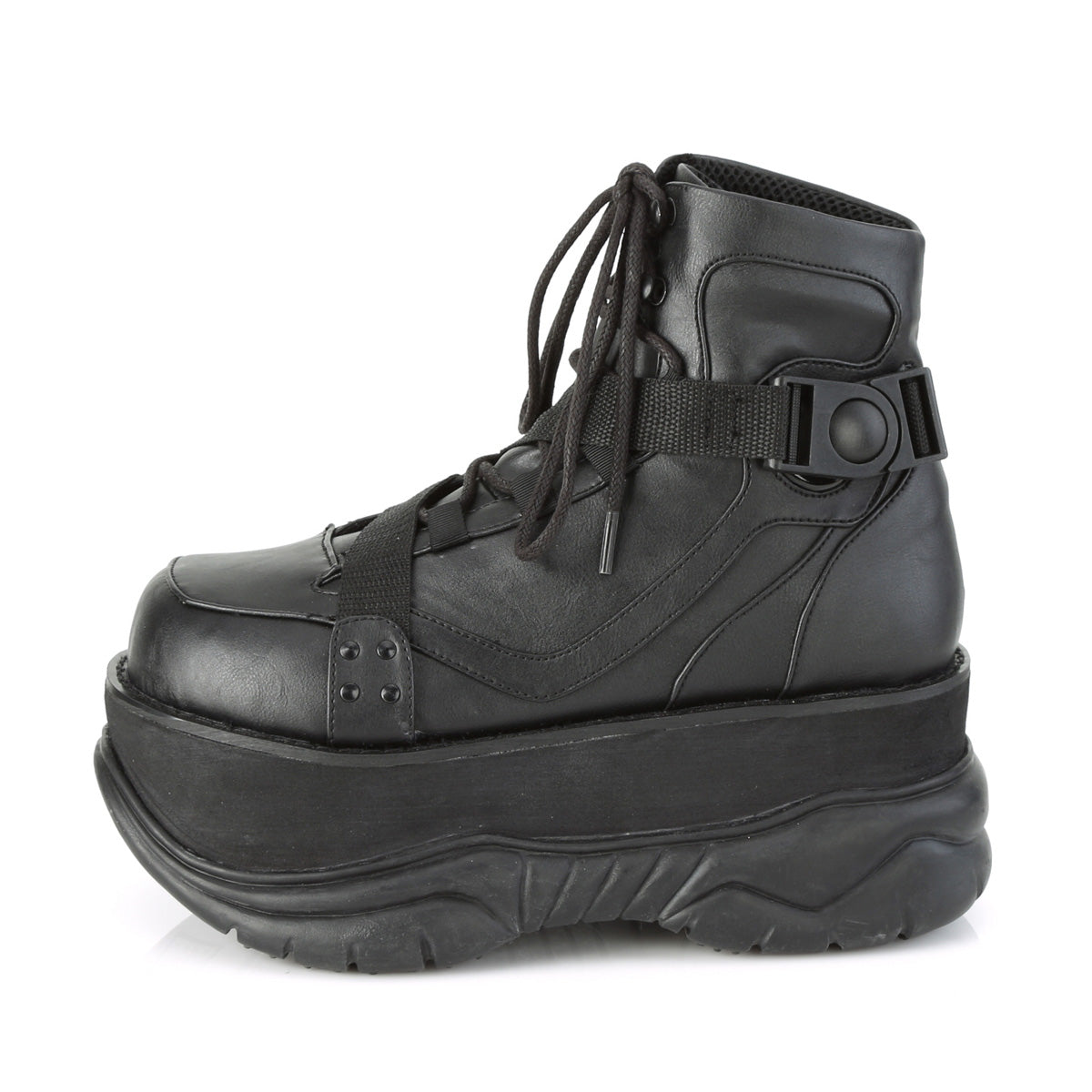 DemoniaCult Herrenstiefel NEPTUNE-181 BLK Vegan Leder
