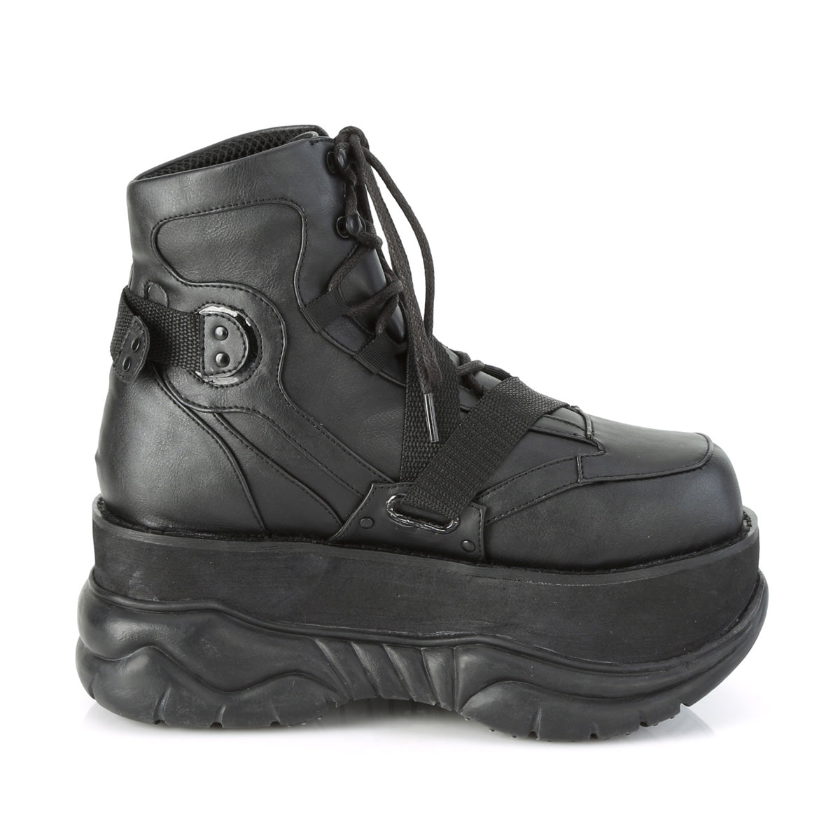 DemoniaCult Herrenstiefel NEPTUNE-181 BLK Vegan Leder