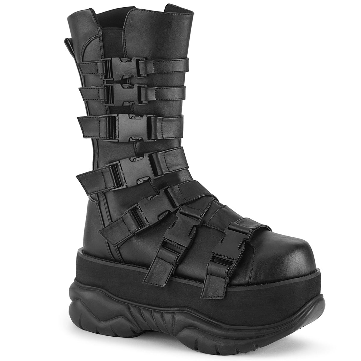 DemoniaCult Herrenstiefel NEPTUNE-210 BLK Vegan Leder