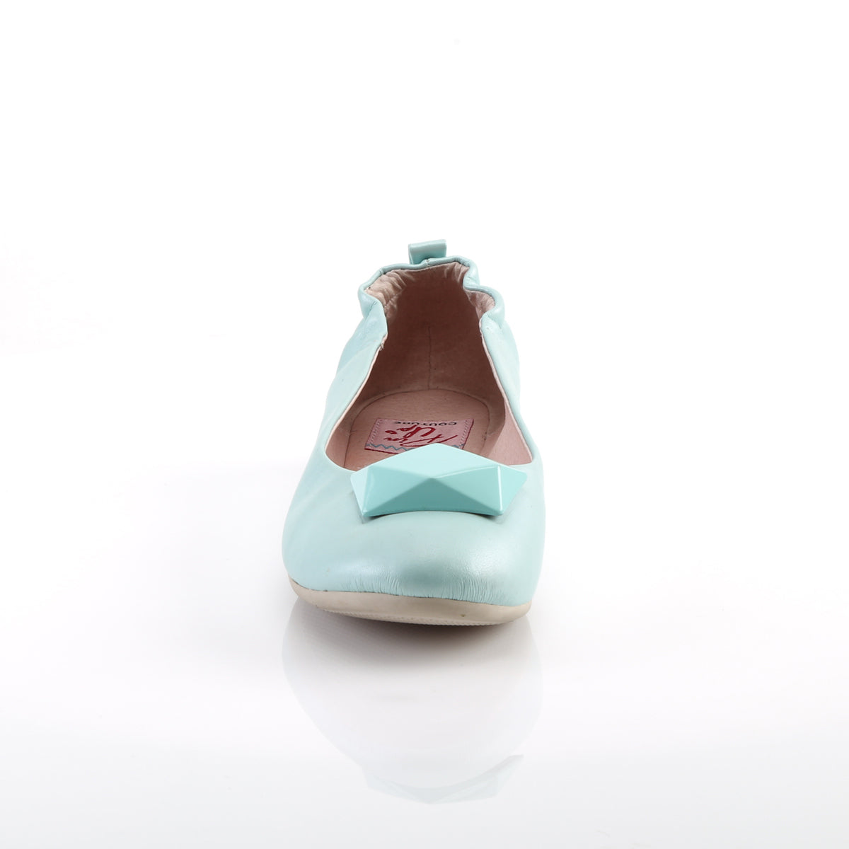 Pin Up Couture Frauenpumpen OLIVE-08 Aqua Faux Leder