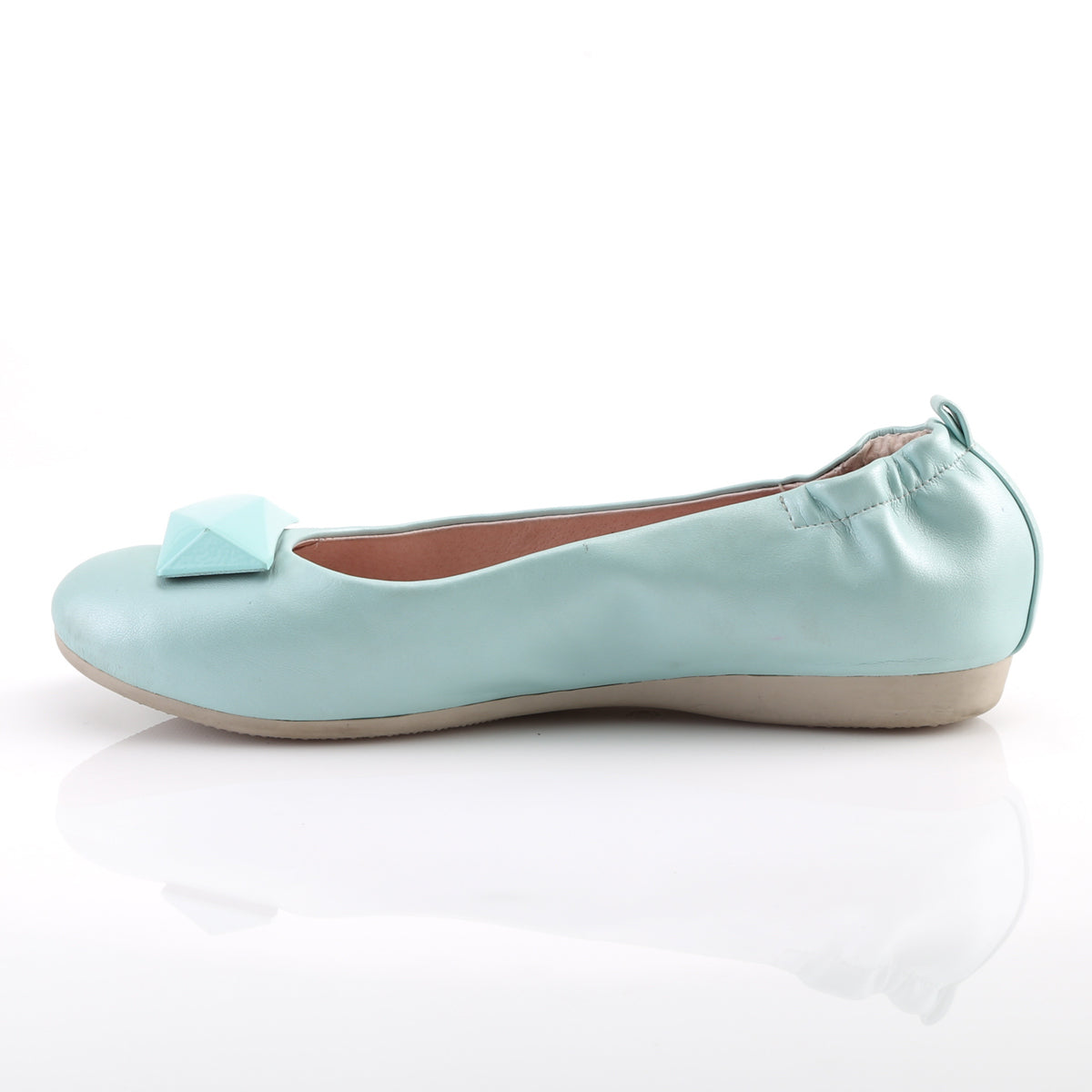 Pin Up Couture Frauenpumpen OLIVE-08 Aqua Faux Leder