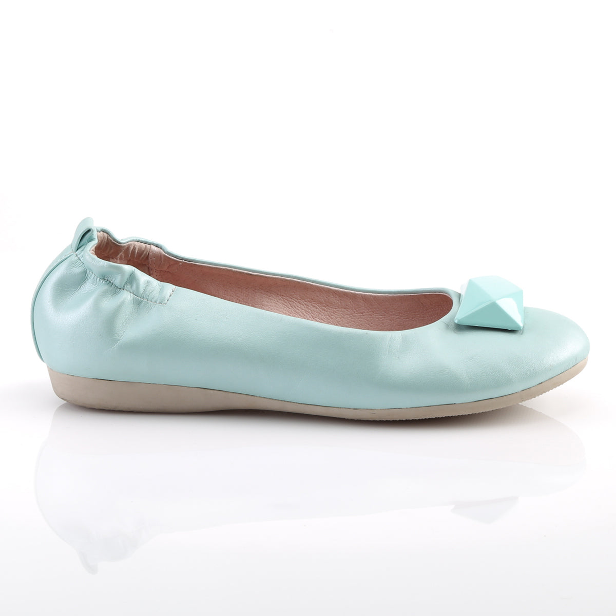 Pin Up Couture Frauenpumpen OLIVE-08 Aqua Faux Leder