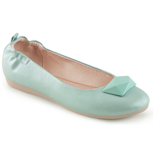 Pin Up Couture Frauenpumpen OLIVE-08 Aqua Faux Leder