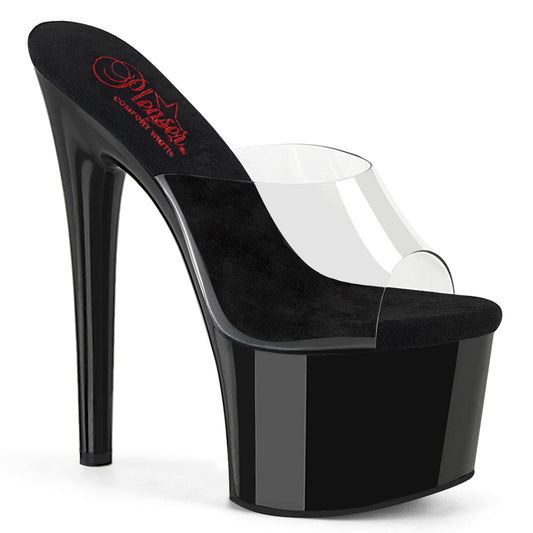 Pleaser   PASSION-701 CLR/BLK