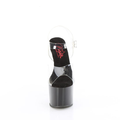 Pleaser   PASSION-708 CLR/BLK