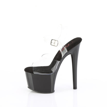 Pleaser   PASSION-708 CLR/BLK