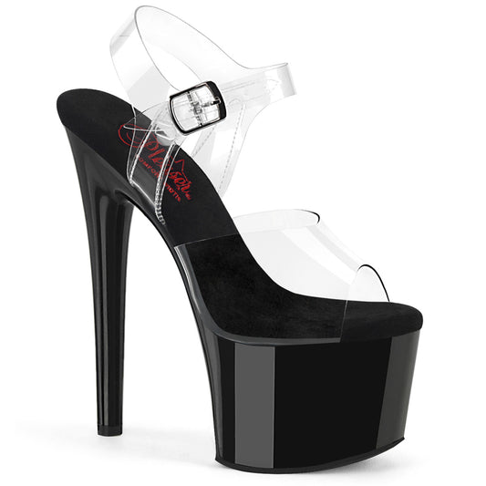 Pleaser   PASSION-708 Clr/Blk