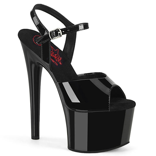 Pleaser  Sandalen PASSION-709 BLK Pat / BLK