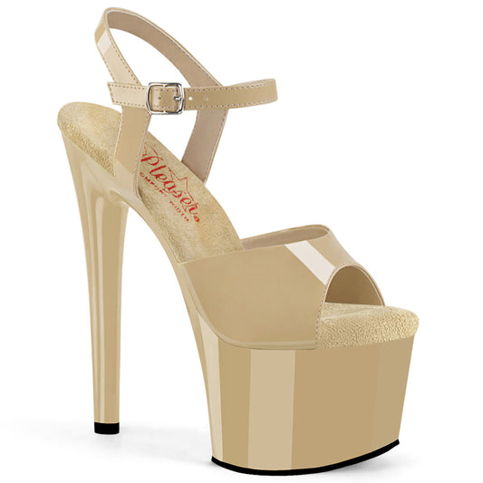 Pleaser   PASSION-709 Creme Pat/Creme