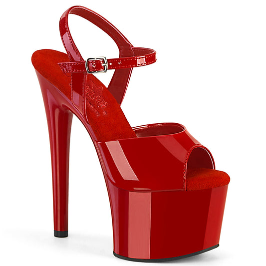 Pleaser  Sandalen PASSION-709 rot pat / rot