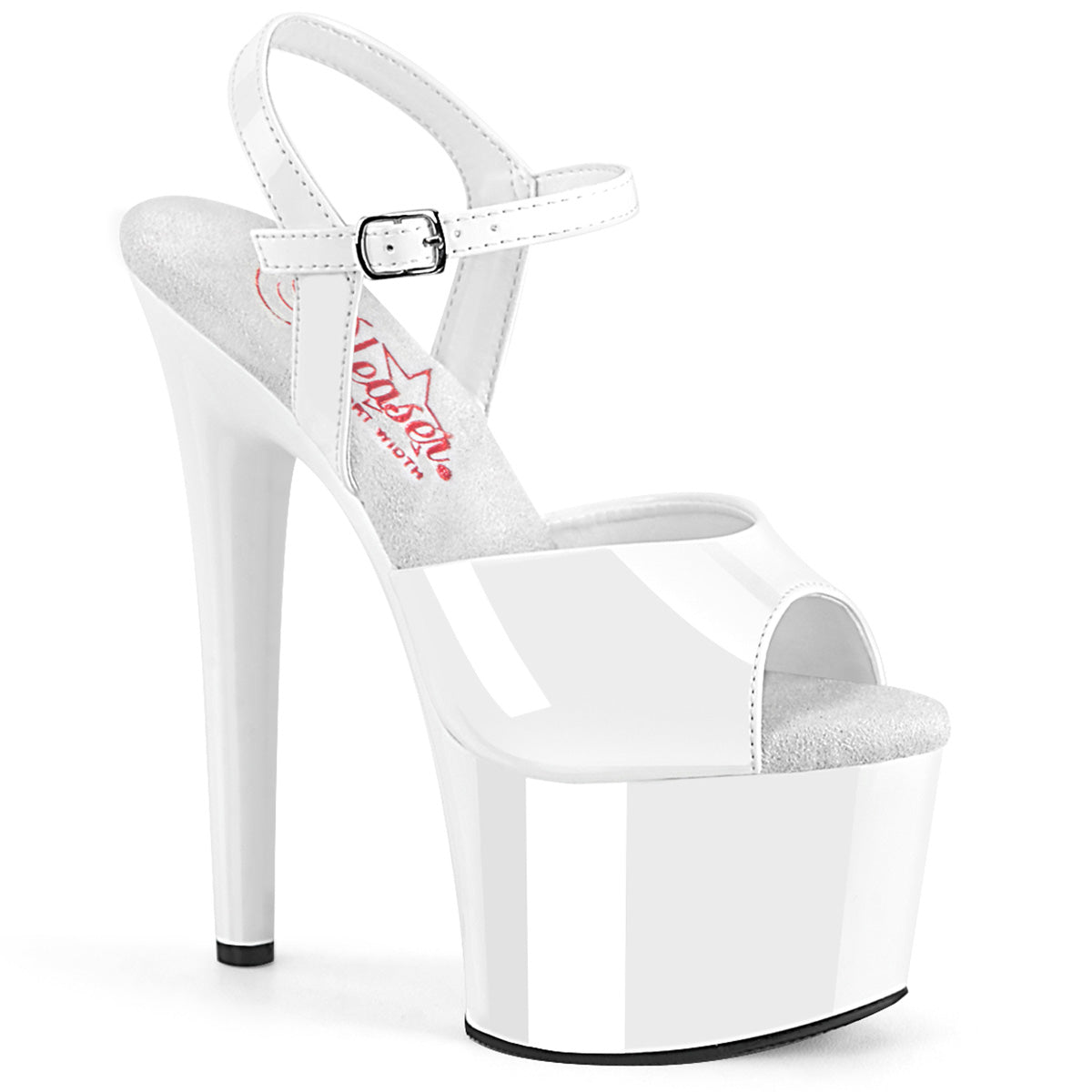 Pleaser  Sandalen PASSION-709 WHT PAT / WHT