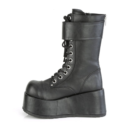 DemoniaCult Mens Boots PETROL-150 Blk Vegan Leather